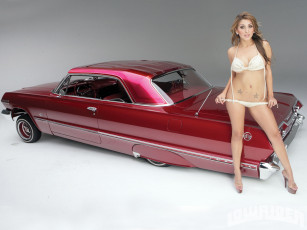 Картинка автомобили авто девушками impala chevy