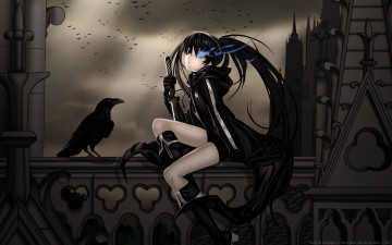 Картинка аниме black rock shooter