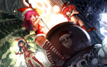 Картинка аниме merry chrismas winter