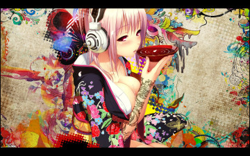 Картинка santa tsuji mangaka sonicomi visual novel аниме super sonico