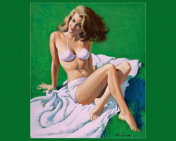 Обои картинки фото рисованные, люди