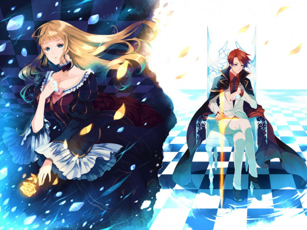 Обои картинки фото аниме, umineko, no, naku, koro, ni