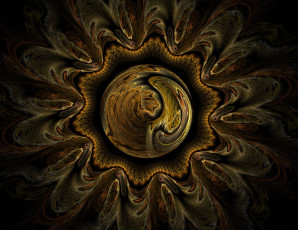 Картинка 3д графика fractal фракталы узор фон цвета