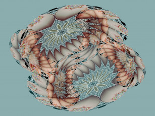 Картинка 3д графика fractal фракталы цвета узор фон