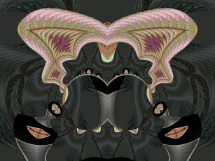 Картинка 3д графика fractal фракталы узор фон цвета