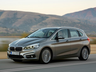 обоя автомобили, bmw, tourer, active, 225i, 2014г, f45