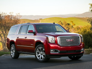 Картинка автомобили gm-gmc красный 2014 denali xl yukon gmc