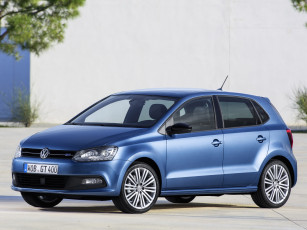 обоя автомобили, volkswagen, 5-door, bluegt, polo, 2014, typ, 6r