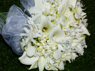 Картинка цветы букеты +композиции букет каллы гортензия лилии