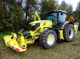 Картинка john+deere+6150r техника тракторы трактор колесный универсальный