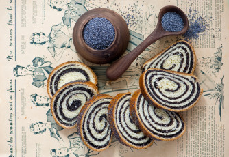 Картинка еда хлеб +выпечка мак булка