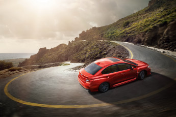 Картинка 2014+subaru+wrx автомобили subaru горы дорга красный
