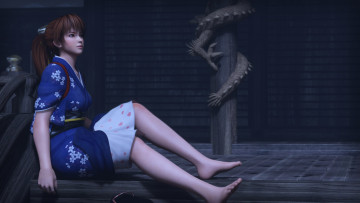 Картинка 3д+графика anime+ аниме девушка дракон взгляд