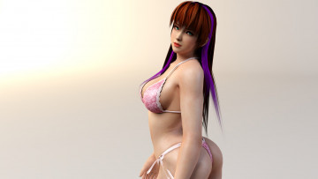 обоя 3д графика, anime , аниме, купальник, девушка