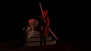 Картинка 3д+графика fantasy+ фантазия трон оружие