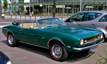 Картинка автомобили выставки+и+уличные+фото convertible 327 camaro chevy