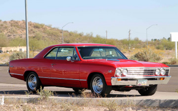 Картинка автомобили chevrolet red caprise