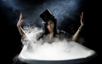 обоя мужчины, - unsort, шляпа, тату, руки, ванна, пар, взгляд, парень