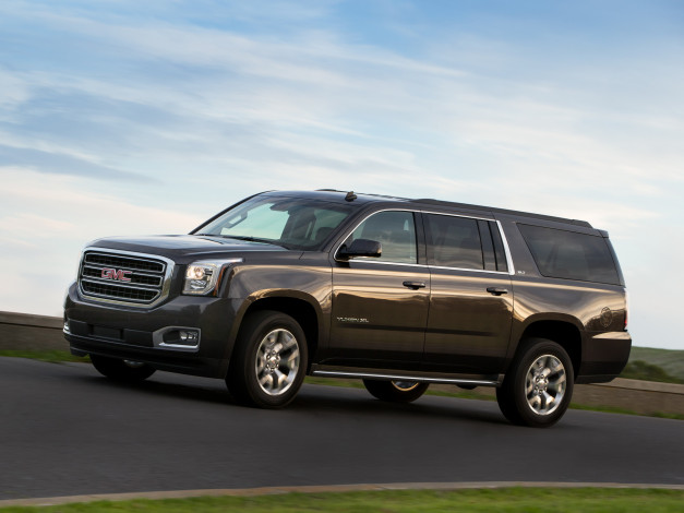 Обои картинки фото автомобили, gm-gmc, 2014, xl, yukon, gmc, темный