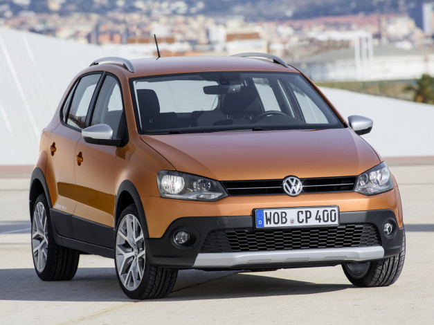 Обои картинки фото автомобили, volkswagen, 2014, typ, 6r, crosspolo