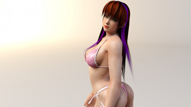 Обои картинки фото 3д графика, anime , аниме, купальник, девушка