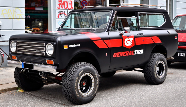 Обои картинки фото автомобили, выставки и уличные фото, scout, black