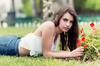 Картинка девушки -unsort+ брюнетки +шатенки лицо взгляд