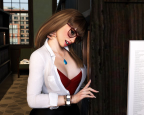 Картинка 3д+графика люди+ people фон взгляд девушка