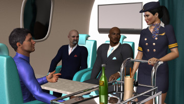 Картинка 3д+графика люди+ people фон взгляд девушка