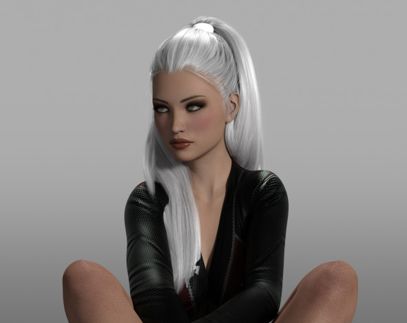 Обои картинки фото 3д графика, люди , people, фон, взгляд, девушка