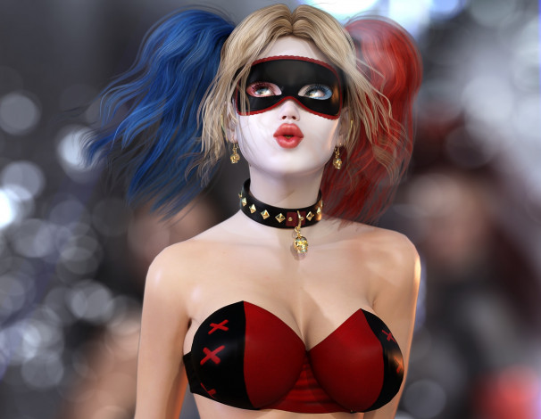 Обои картинки фото 3д графика, фантазия , fantasy, девушка, взгляд, фон