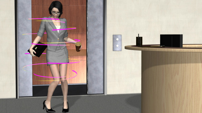 Обои картинки фото 3д графика, фантазия , fantasy, фон, девушка, взгляд