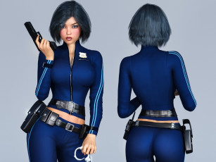 Картинка 3д+графика люди+ people фон взгляд девушка