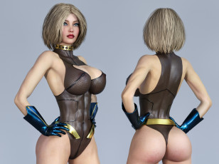 Картинка 3д+графика люди+ people девушка фон взгляд