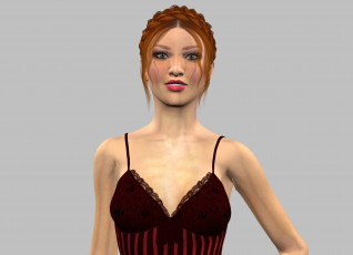 Картинка 3д+графика люди+ people фон взгляд девушка