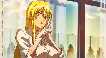 Картинка календари аниме девушка взгляд