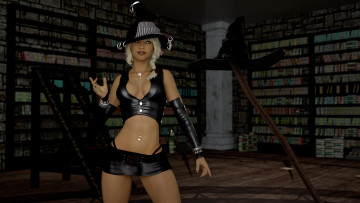 Картинка 3д+графика фантазия+ fantasy девушка взгляд фон