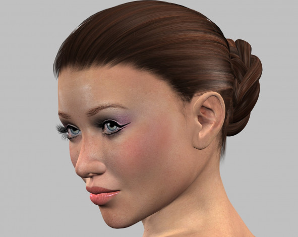 Обои картинки фото 3д графика, праздники , holidays, фон, взгляд, девушка