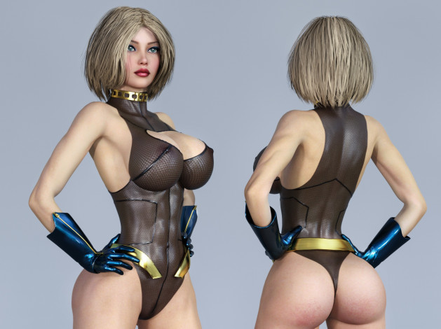 Обои картинки фото 3д графика, люди , people, девушка, фон, взгляд