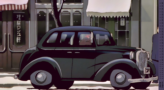 Обои картинки фото календари, аниме, машина