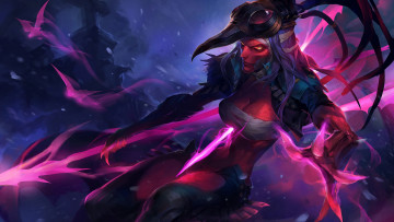 Картинка видео+игры league+of+legends маска персонаж копья