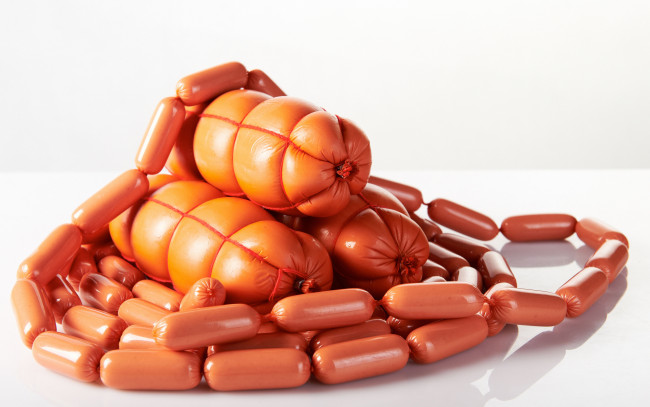 Обои картинки фото еда, колбасные изделия, колбаса, сосиски
