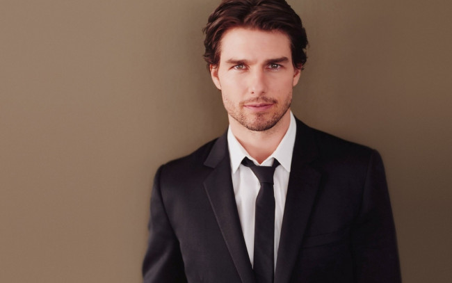 Обои картинки фото мужчины, tom cruise, актер, щетина, костюм, галстук