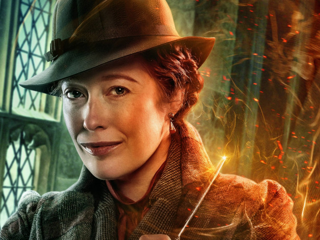 Обои картинки фото fantastic beasts,  the secrets of dumbledore || 2022, кино фильмы,  the secrets of dumbledore, фэнтези, author, oreskis, victoria, yeates, bunty, фантастические, твари, тайны, дамблдора