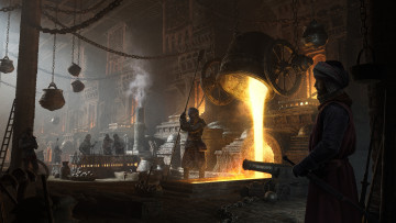 Картинка фэнтези иные+миры +иные+времена сталевар ядра пушки