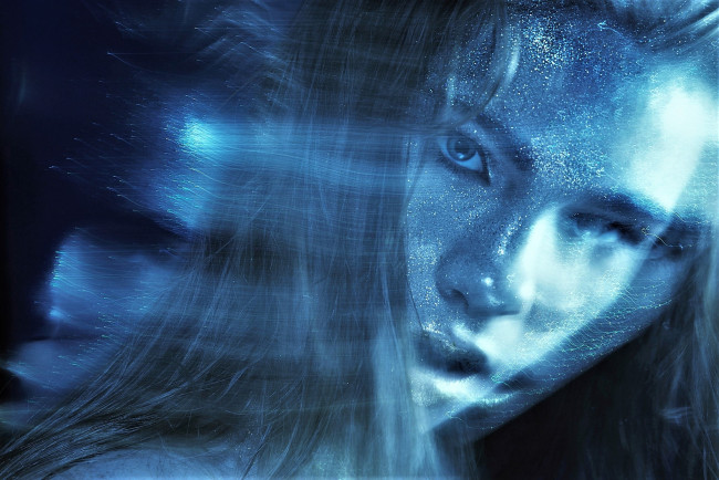 Обои картинки фото девушки, - креатив,  косплей, лицо, креатив