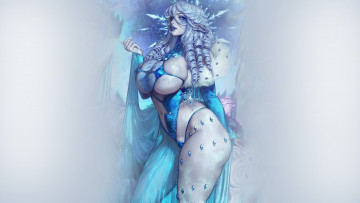 обоя фэнтези, маги,  волшебники, снежная, королева