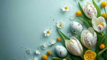 Картинка праздничные пасха яйца