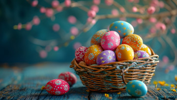Картинка праздничные пасха яйца