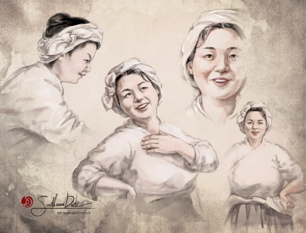 Обои картинки фото рисованное, люди, женщина, ракурсы